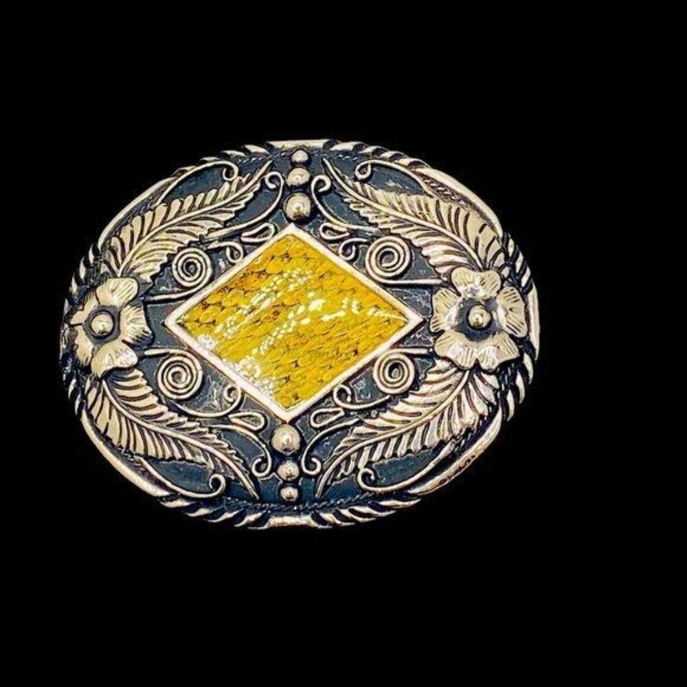 Vintage Silver Belt Bucle Handcrafted in USA - Picture 2 of 7